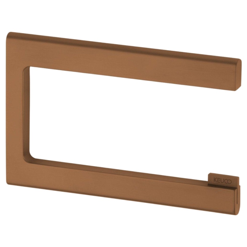 Product Cut out image of the Keuco Edition 400 Brushed Bronze Toilet Roll Holder 11562 050000